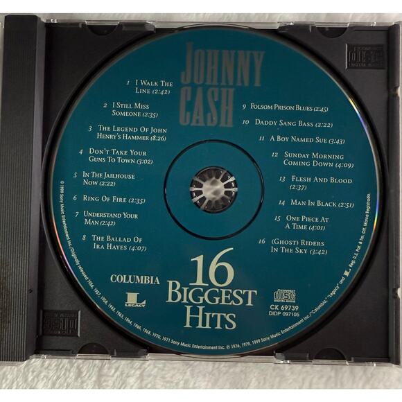 Johnny Cash – 16 Biggest Hits CD (1999, Columbia) Country Best Of Compilation - Picture 5 of 7